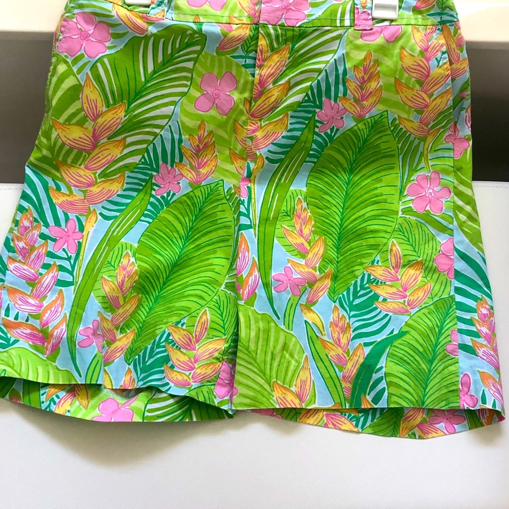 LILLY PULITZER Tropical Themed Shorts, Size 10
